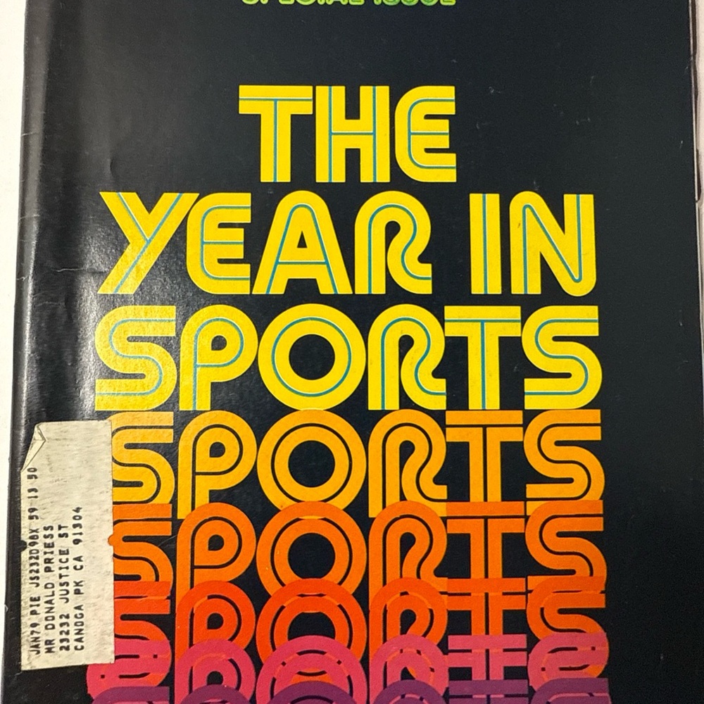 Sports Illustrated Magazine - Special Issue - The Year In Sports 1978